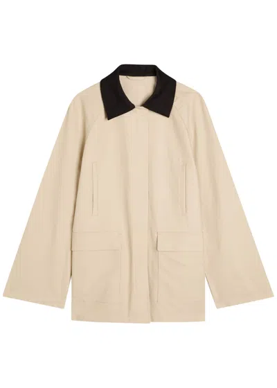 Totême Toteme Summer Country Cotton Jacket In Sand