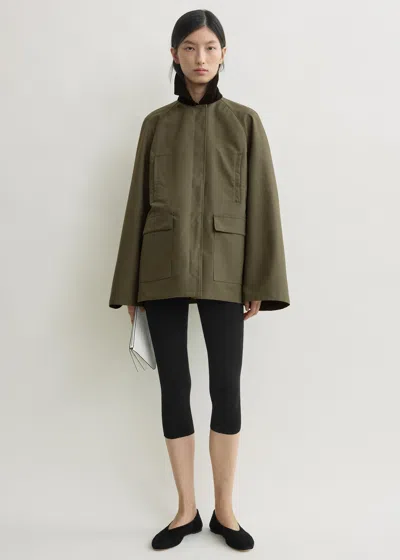 Totême Summer Country Jacket Khaki In Green