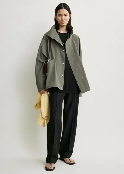 Totême Summer Parachute Jacket Clove In Green