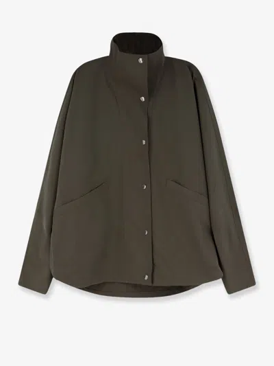 Totême Summer Parachute Recycled Material Jacket In Green