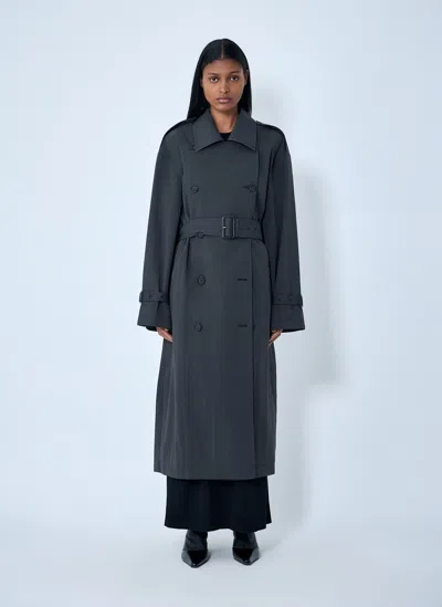 Totême Summer Trench Coat In Blue