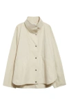 Totême Toteme Summer Water Repellent Parachute Jacket In White