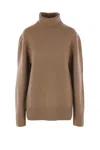 Totême Toteme Cashmere Turtleneck Clothing In Brown
