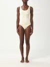 Totême Swimsuit Toteme Woman Color Beige In White