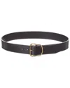 Totême Toteme Swirl Leather Belt In Black