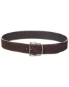 Totême Toteme Swirl Suede Belt In Brown