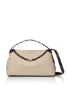 Totême T-lock Canvas Top Handle Bag In Brown