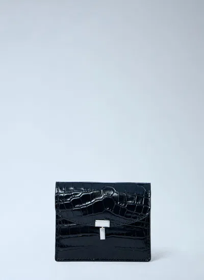 Totême T-lock Cardholder In Black