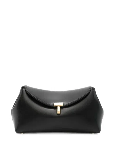 Totême T-lock Clutch Bag In Black