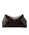 Totême T-lock Clutch Bag In Brown