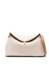 Totême T-lock Clutch Bag In Neutrals
