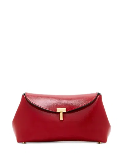 Totême T-lock Clutch Bag In Red