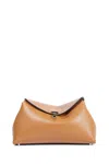 Totême T-lock Clutch In Brown