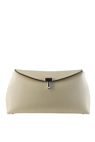 Totême Toteme T Lock Clutch In Neutral