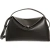 Totême Toteme T-lock Curved Leather Shoulder Bag