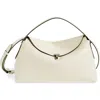 Totême Toteme T-lock Curved Leather Shoulder Bag