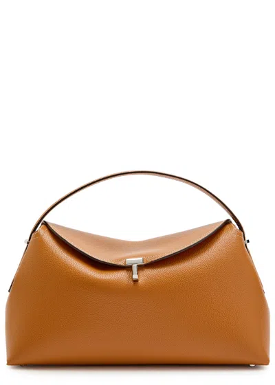 Totême Toteme T-lock Grained Leather Top Handle Bag