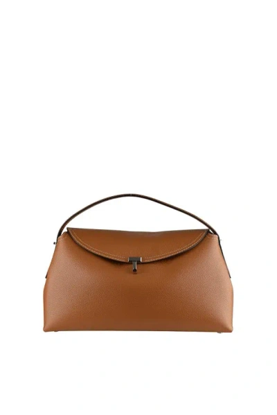 Totême Toteme T Lock Handbag In Brown