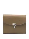 Totême T-lock Leather Cardholder In Brown
