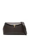 Totême T-lock Leather Clutch
