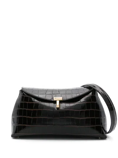 Totême T-lock Leather Clutch