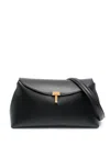 Totême Toteme Women T-lock Leather Shoulder Bag In Black
