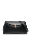 Totême Toteme Women T-lock Leather Shoulder Bag In Black