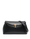 Totême Toteme Women T-lock Leather Shoulder Bag In Black