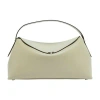 Totême T-lock Leather Handbag In Beige