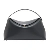 Totême T-lock Leather Handbag In Grey