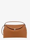 Totême T-lock Leather Handbag With Contrasting Stitching