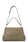 Totême T-lock Leather Satchel Bag In Brown