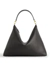 Totême T Lock Leather Satchel In Black