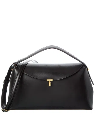 TOTÊME TOTEME T-LOCK LEATHER SHOULDER BAG
