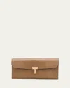 Totême T-lock Lizard-embossed Leather Wallet