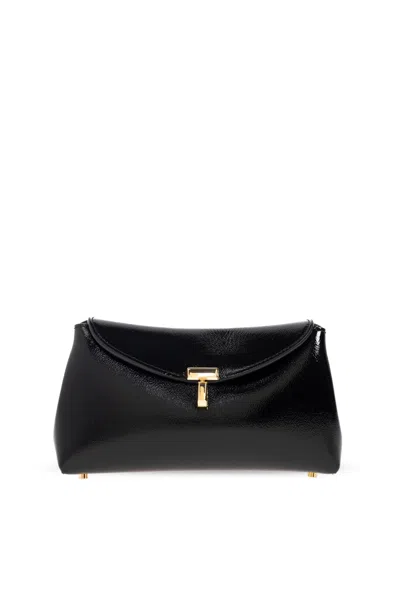 Totême Toteme T-lock Mini Clutch In Black