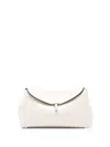 Totême T-lock Naplack Clutch In White