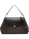 Totême T-lock Nylon Satchel Adjustable Strap Design In Brown