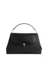 Totême T-lock Nylon Satchel In Black