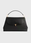 Totême T-lock Nylon Satchel In Black