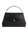 Totême T-lock Nylon Satchel In Black