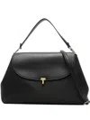 Totême T-lock Satchel Bag In Black