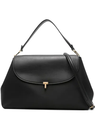 Totême T-lock Satchel Bag In Black