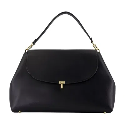 Totême Toteme T-lock Satchel Purse In Black