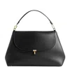 Totême T-lock Nylon Satchel In Black