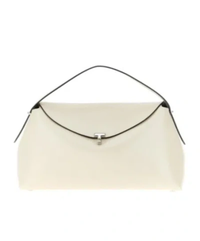 Totême T-lock Shoulder Bag In White
