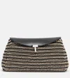 Totême T-lock Small Leather Clutch
