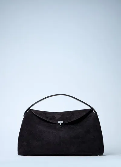 Totême T-lock Suede Handbag