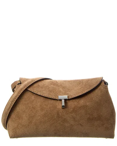 Totême Toteme T Lock Leather & Suede Shoulder Bag