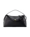 Totême T Lock Top Handle Bag - Toteme - Leather - Black
